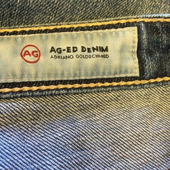 AG Adriano Goldschmied jeans 27 Phoebe high waist distressed destroyed raw hem - Picture 7 of 12